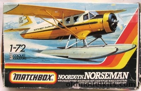 Matchbox 1/72 Noorduyn UC-64A Norseman - USAF or Civil, PK125 plastic model kit